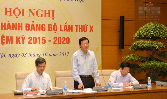 Hội nghị Ban chấp hành Đảng bộ cơ quan Văn phòng Quốc hội lần thứ X nhiệm kỳ 2015- 2020